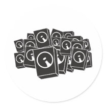 Speaker Wall stickers by HOTDJGEAR Speaker Wall stickers