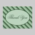 Spearmint Candy Cane Holiday Thank You Postcard