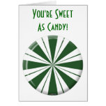 Spearmint Stripe Candy Cards