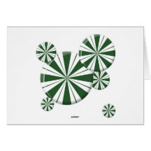 Spearmint Stripe Candy Cards