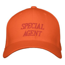 "SPECIAL AGENT" EMBROIDERED CAP embroidered hats