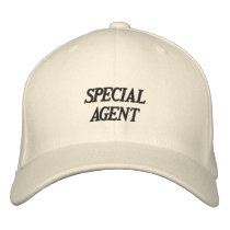 "SPECIAL AGENT" EMBROIDERED CAP embroidered hats