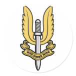 Special Air Service SAS Round Sticker