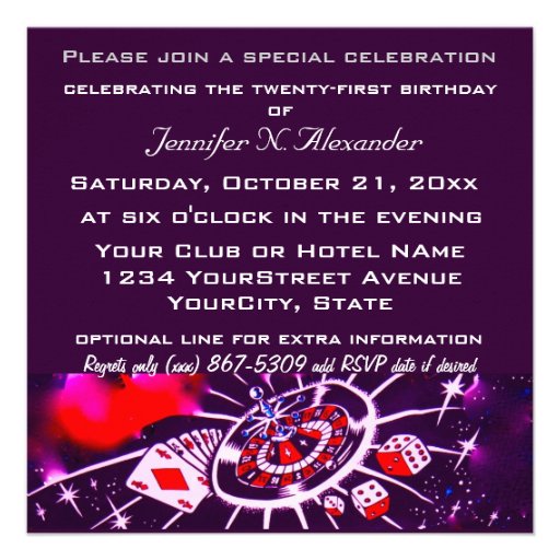 Special Birthday Celebration Custom Announcements
