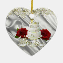 ornament, romantic, love, you, wedding, gift, birthdaygifts, women, shower, party, birthday, Ornament med brugerdefineret grafisk design