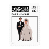 SPECIAL Bride Groom Wedding Postage Stamp