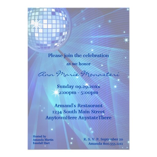 Special Celebration Party Invitation