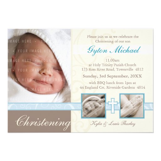 SPECIAL CHRISTENING INVITES :: precious 4L (front side)