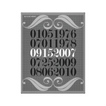 Special Dates Canvas Canvas Print
