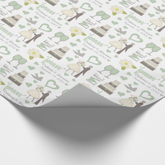 Special Day Images Personalized Wedding Wrapping Paper 4/4