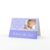 Special Delivery Baby Boy Birth Announcements Card