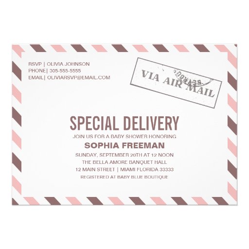 SPECIAL DELIVERY | BABY SHOWER INVITATION