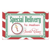 Special Delivery Christmas sticker gift tag