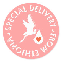 Special Delivery From Ethiopia - Stickers by AdoptTees Special Delivery From Ethiopia - Stickers