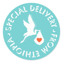 Special Delivery From Ethiopia - Stickers by AdoptTees Special Delivery From Ethiopia - Stickers