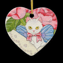 Special delivery kitty fairy ornaments