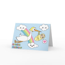 Special Delivery - Stork & Baby cards