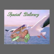 Special Delivery, Stork Express postcards