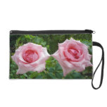 Special Design Hand Bag With Two Pink Rose Flowers bagettes bags