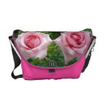 Special Design Messenger Bag With Pink Rose Flower messenger bags