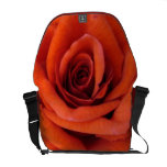 Special Design Messenger Bag With Red Rose Flower messenger bags