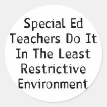 Special Ed Teachers Round Sticker