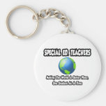Special Ed. Teachers...World a Better Place Keychains