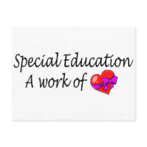 Special Education,A Work Of Love Post Card