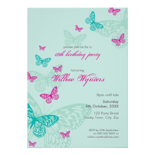 SPECIAL EVENT INVITES :: butterflies 5P