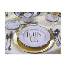 Special event postcard invitation