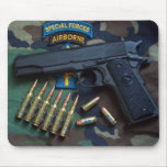 special forces green berets vets son Mousepad