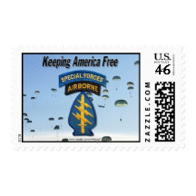 special forces group green berets postal stamp