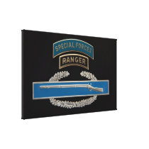 Special Forces Ranger CIB Gallery Wrap Canvas