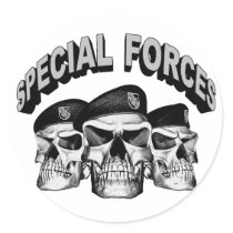 Special Forces Skulls Sticker