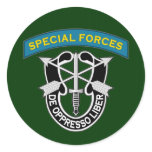 Special Forces ST2 Round Stickers
