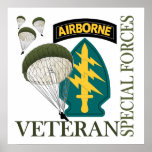 Special Forces Veteran - Airborne Print