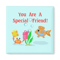 Special Friend Beach Buddies Magnet by jamiecreates1 Special Friend Beach Buddies Magnet