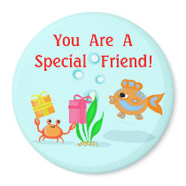 Special Friend Beach Buddies Magnet by jamiecreates1 Special Friend Beach Buddies Magnet
