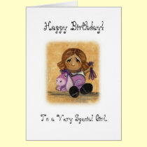Special Girl Birthday Card cards