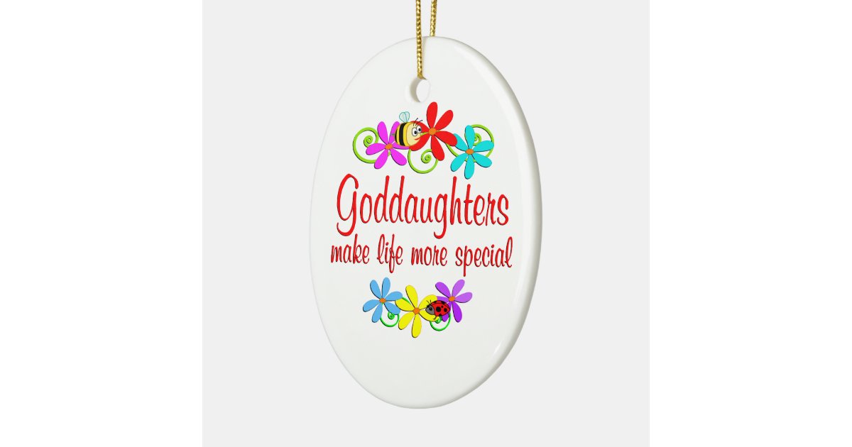 special goddaughter ceramic ornament zazzle special goddaughter ceramic ornament zazzle