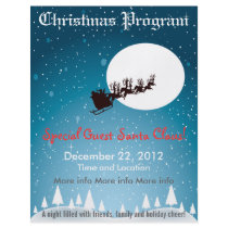 Special Guest Santa Claus Christmas Program Flyer