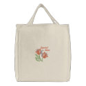 Special Mom Tote - Floral Openwork embroidered bags by Embroidery4U Special Mom Tote - Floral Openwork embroidered bags