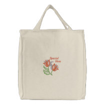 Special Mom Tote - Floral Openwork embroidered bags by Embroidery4U Special Mom Tote - Floral Openwork embroidered bags