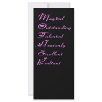 Special Mother Design with Butterflies Rack Card