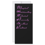 Special Mother Design with Butterflies Rack Card