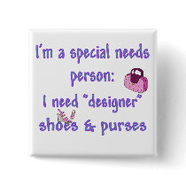 Special Needs - Designer Shoes & Purses buttons by dollface766 Special Needs - Designer Shoes & Purses buttons