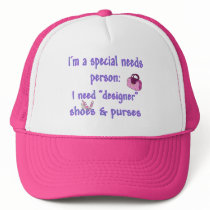 Special Needs - Designer Shoes & Purses Mesh Hats