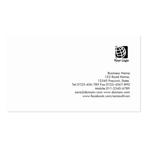 Special Needs Tutor Grunge Monogram BusinessCard Business Cards (back side)