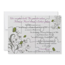 Special Order "Mock" Puzzle Card-12 pieces Invitation