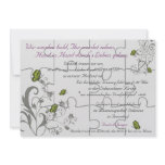 Special Order "Mock" Puzzle Card-12 pieces Invitation